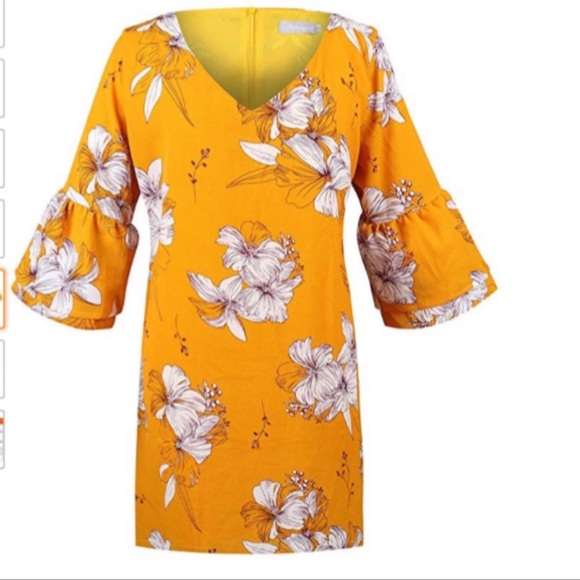 Belongsci BELL FLORAL SHIFT DRESS NWT - Picture 4 of 13
